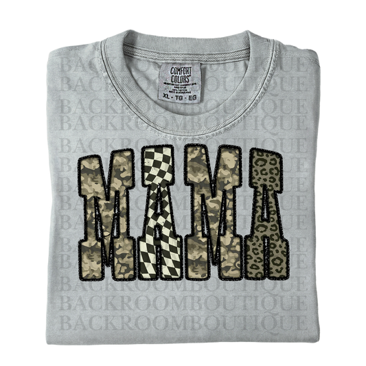 Mama Camo, Checkered, Leopard T-Shirt